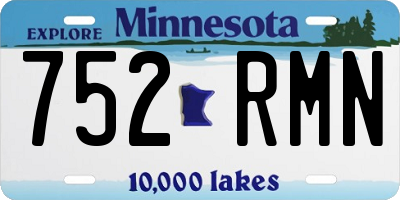 MN license plate 752RMN