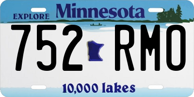 MN license plate 752RMO