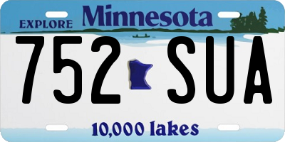 MN license plate 752SUA