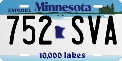 MN license plate 752SVA