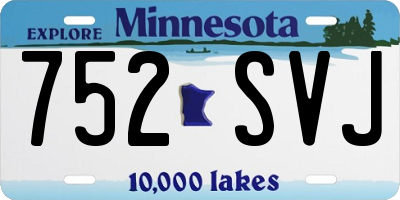 MN license plate 752SVJ