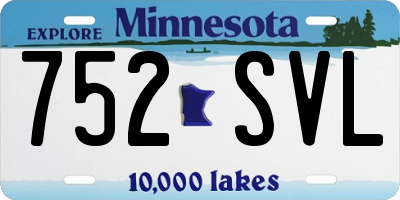 MN license plate 752SVL