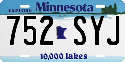 MN license plate 752SYJ