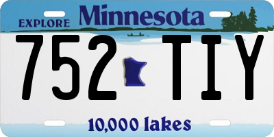 MN license plate 752TIY