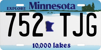 MN license plate 752TJG