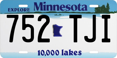 MN license plate 752TJI