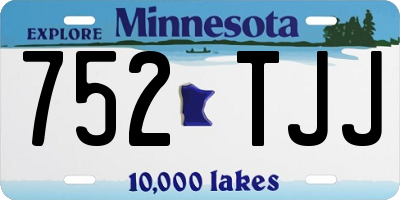 MN license plate 752TJJ