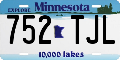 MN license plate 752TJL