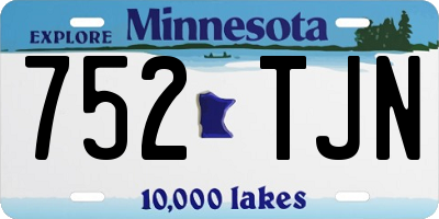 MN license plate 752TJN