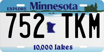MN license plate 752TKM