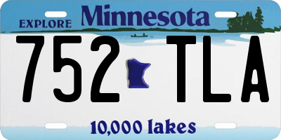MN license plate 752TLA