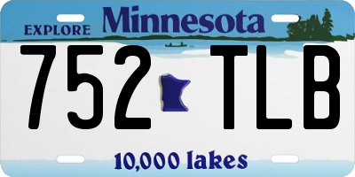 MN license plate 752TLB