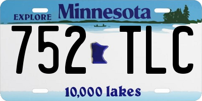 MN license plate 752TLC