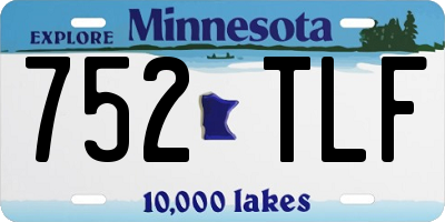 MN license plate 752TLF