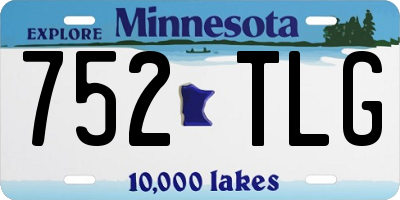 MN license plate 752TLG