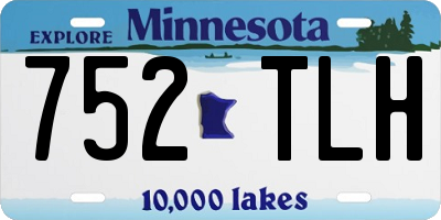 MN license plate 752TLH