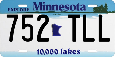 MN license plate 752TLL