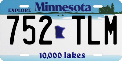 MN license plate 752TLM