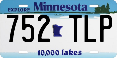 MN license plate 752TLP