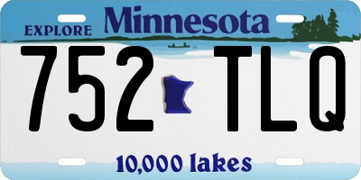MN license plate 752TLQ
