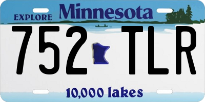 MN license plate 752TLR
