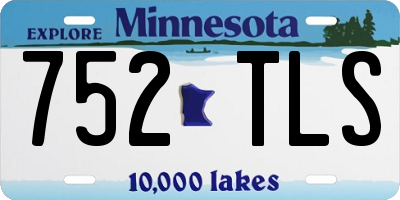 MN license plate 752TLS