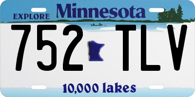 MN license plate 752TLV