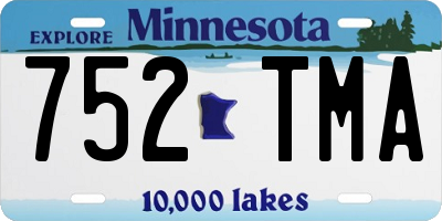 MN license plate 752TMA