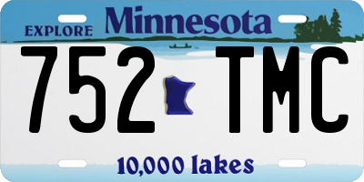 MN license plate 752TMC