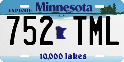 MN license plate 752TML