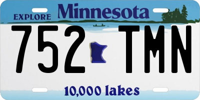 MN license plate 752TMN