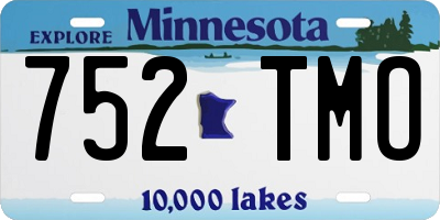 MN license plate 752TMO