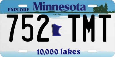 MN license plate 752TMT