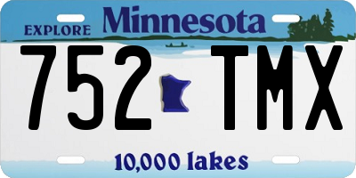MN license plate 752TMX