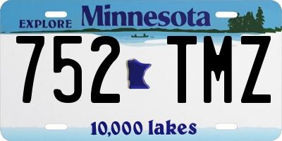 MN license plate 752TMZ