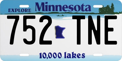 MN license plate 752TNE