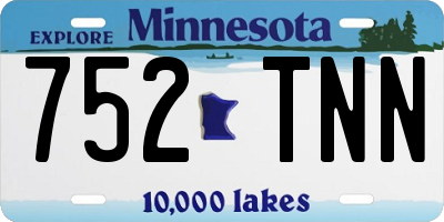 MN license plate 752TNN