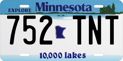 MN license plate 752TNT