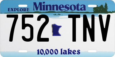 MN license plate 752TNV