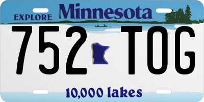 MN license plate 752TOG