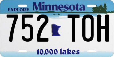 MN license plate 752TOH