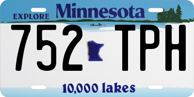 MN license plate 752TPH