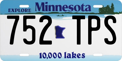 MN license plate 752TPS