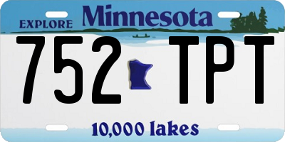 MN license plate 752TPT