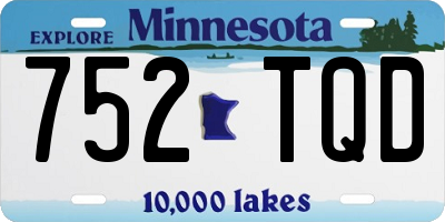 MN license plate 752TQD