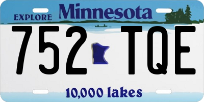 MN license plate 752TQE
