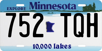 MN license plate 752TQH
