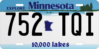MN license plate 752TQI