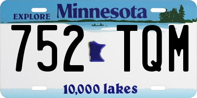 MN license plate 752TQM