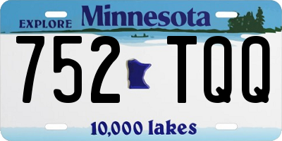 MN license plate 752TQQ